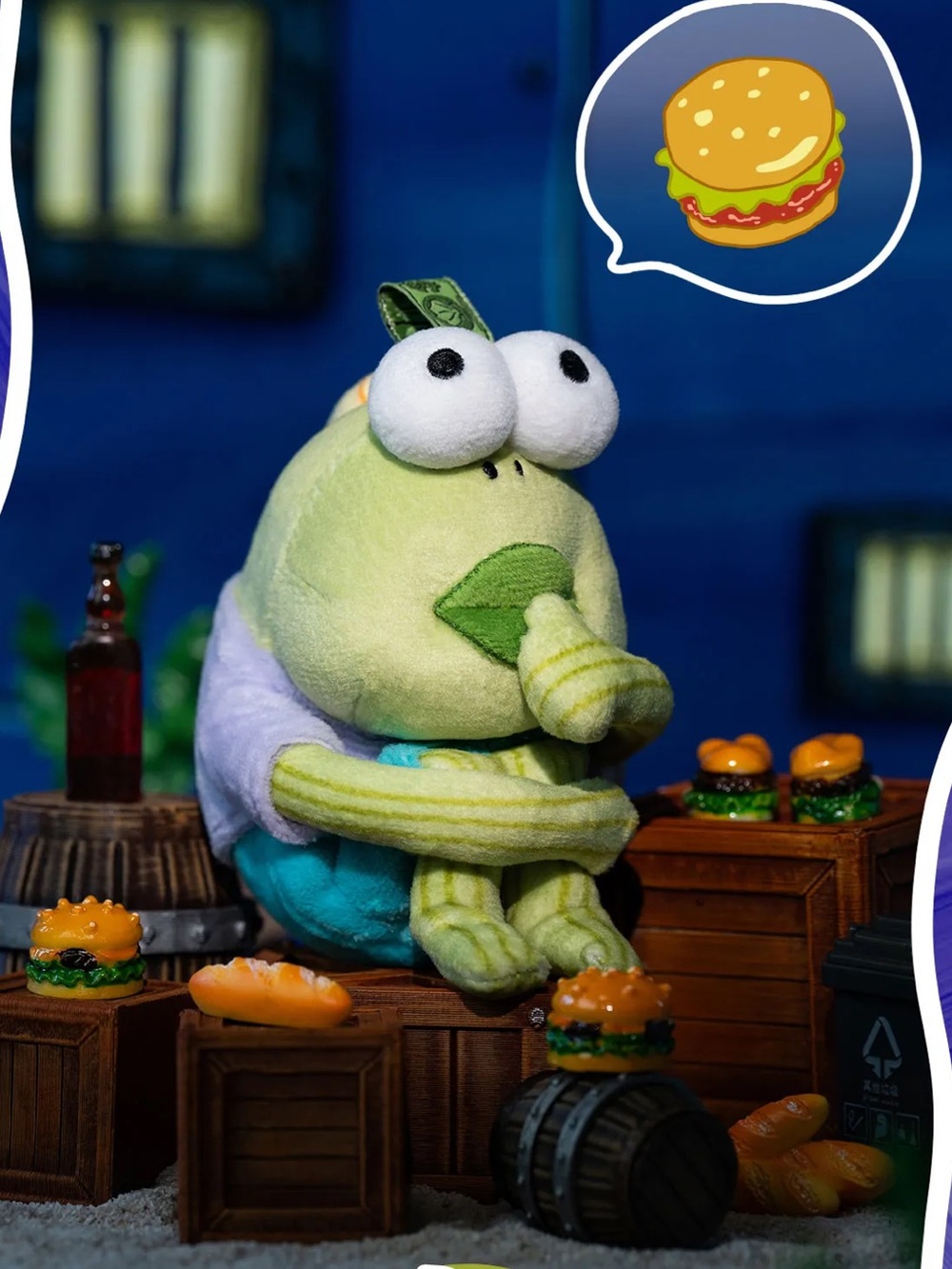Popmart Bikini Bottom Buddies Whimsical Plush Dopey Fish